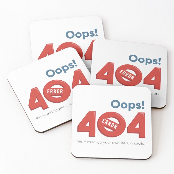 Item preview, Oops 404 Error Funny Shirt | Dark Humor Meme Tee | Sarcastic Quote Shirt | Programmer Joke | Funny Error 404 Graphic | Meme Humor Shirt designed and sold by amareshdas008.