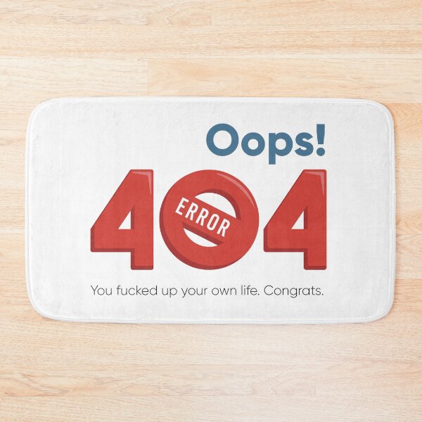 Item preview, Oops 404 Error Funny Shirt | Dark Humor Meme Tee | Sarcastic Quote Shirt | Programmer Joke | Funny Error 404 Graphic | Meme Humor Shirt designed and sold by amareshdas008.