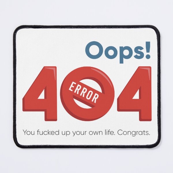 Item preview, Oops 404 Error Funny Shirt | Dark Humor Meme Tee | Sarcastic Quote Shirt | Programmer Joke | Funny Error 404 Graphic | Meme Humor Shirt designed and sold by amareshdas008.