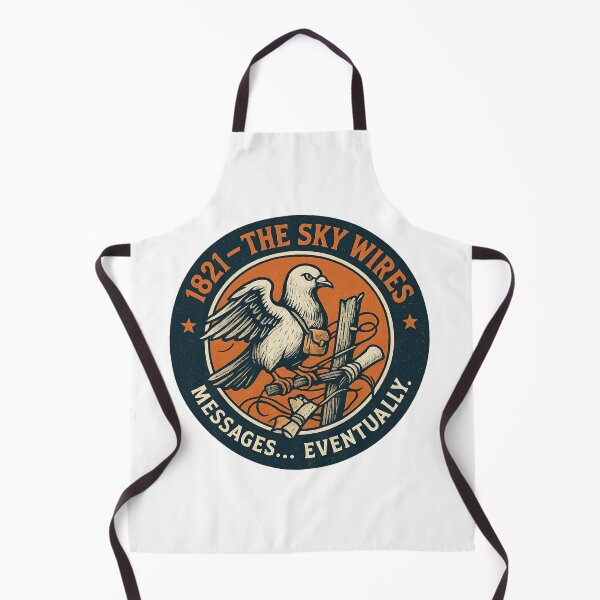 Item preview, 1821 The Sky Wires Messages Eventually Vintage Pigeon Logo designed and sold by HistoriQuips.