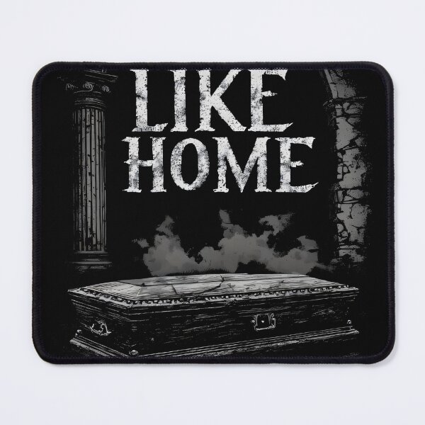 Item preview, Like Home: Gothic Coffin Cemetery Art (BLACK) designed and sold by MorbidDreams.
