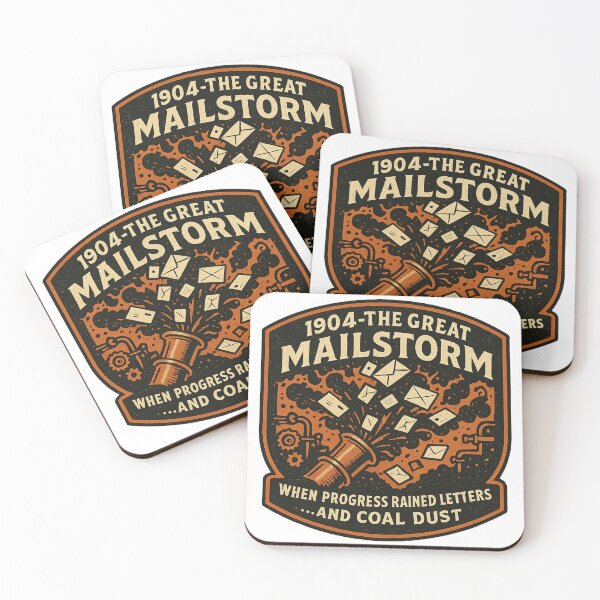 Item preview, 904 The Great Mailstorm Vintage Logo designed and sold by HistoriQuips.