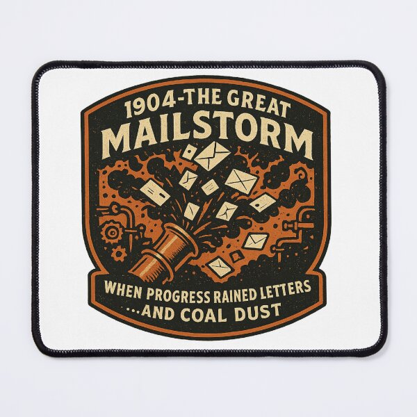 Item preview, 904 The Great Mailstorm Vintage Logo designed and sold by HistoriQuips.
