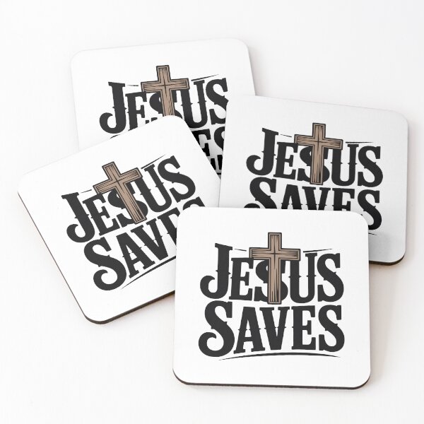 Item preview, Jesus Saves Cross Christian Faith Minimal Design designed and sold by HahaHandlesHub.