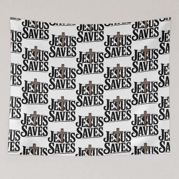 Item preview, Jesus Saves Cross Christian Faith Minimal Design designed and sold by HahaHandlesHub.
