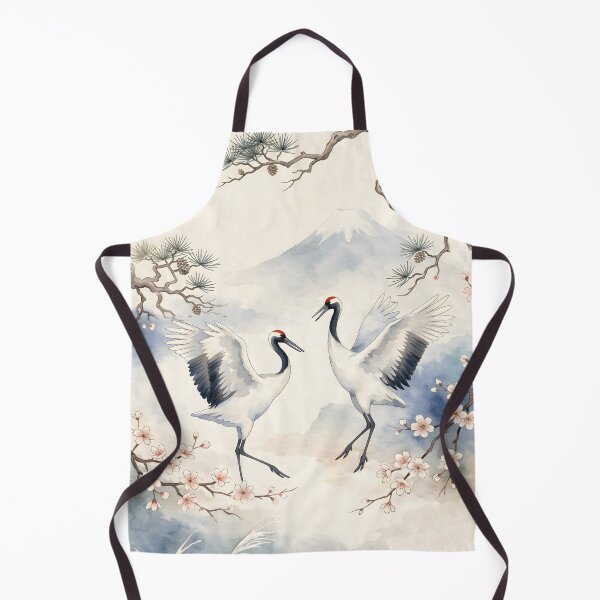Item preview, Harmony of Cranes – Japanese Ink Serenity designed and sold by blankTeeShirt.
