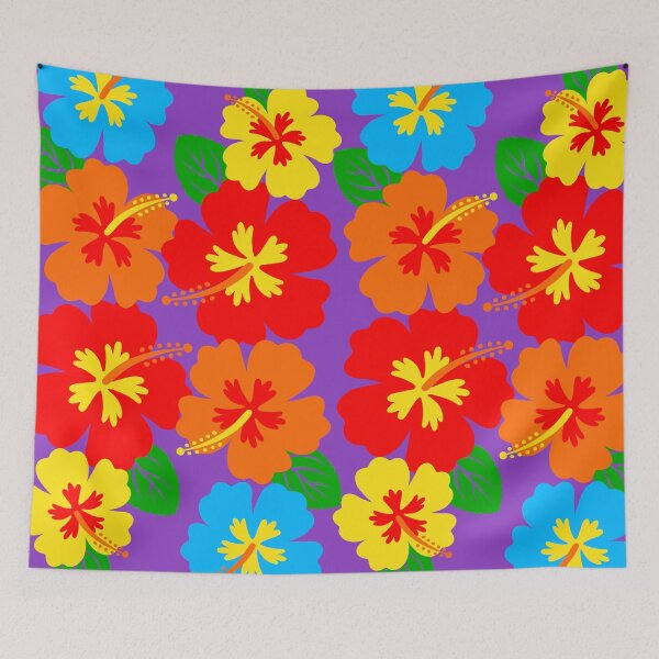 Item preview, Vibrant Rainbow Wildflower Bloom Pattern designed and sold by Mini Pixel Perfect Co..