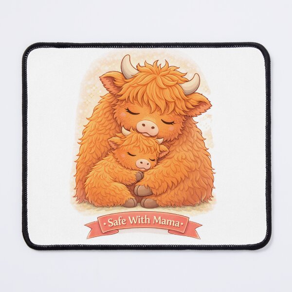 Item preview, Safe With Mama – Baby Cow designed and sold by Creative and Humorous Arts.