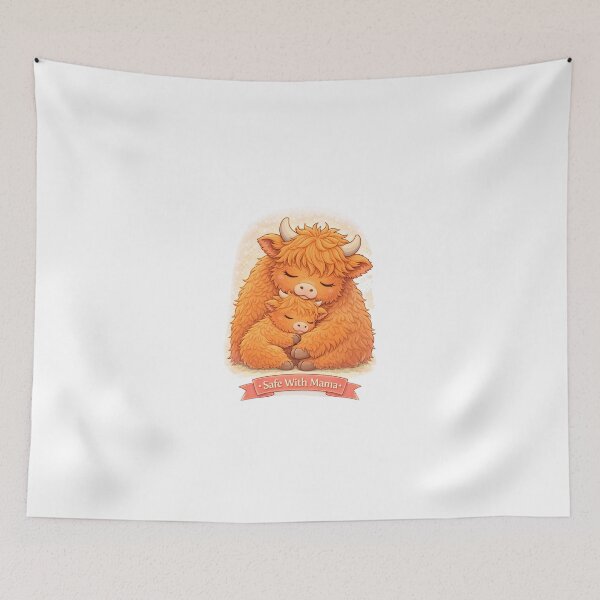 Item preview, Safe With Mama – Baby Cow designed and sold by Creative and Humorous Arts.