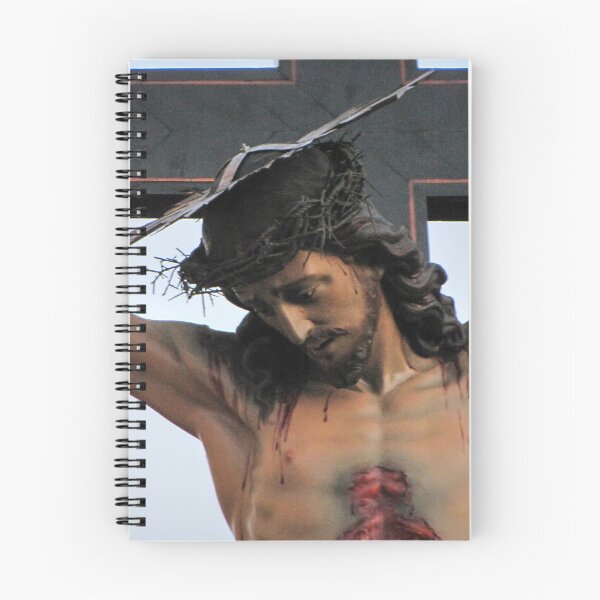 Item preview, Wooden Crucifix Statue Of Jesus Christ On The Cross With Crown Of Thorns And Wounds designed and sold by Nmallia.