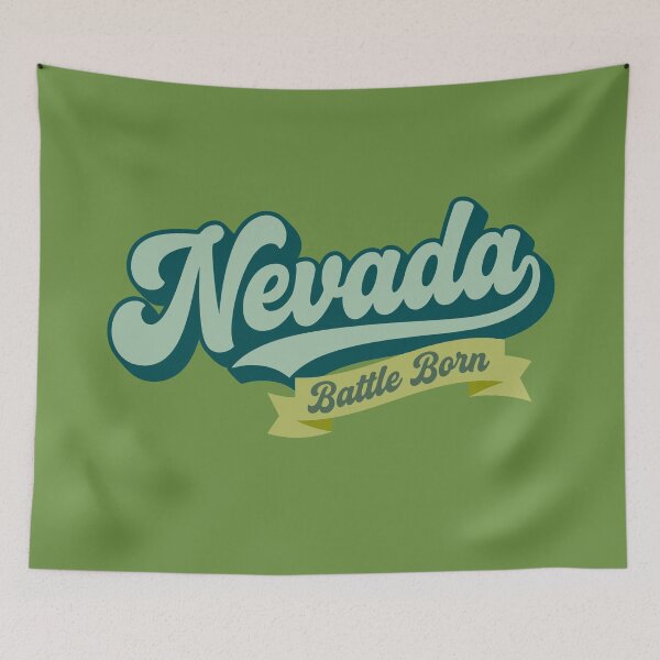 Item preview, Vintage Nevada Script - Battle Born Retro Varsity Design designed and sold by Cozy-Old-Pub.