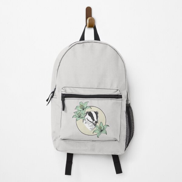 Item preview, Minimalistic badger with flowers designed and sold by Pamelarts.