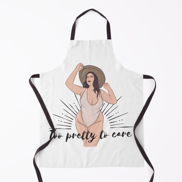 Item preview, Too Pretty To Care Curvy Girl Body Positive Design designed and sold by trelykreativ.