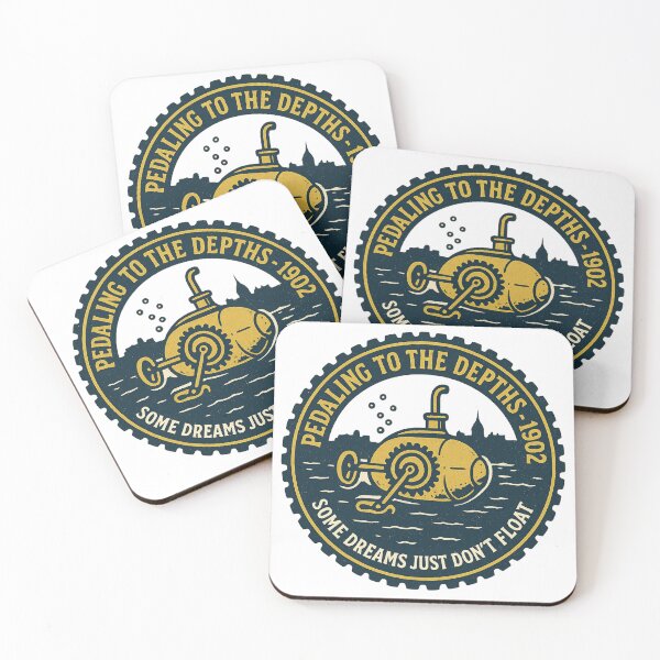 Item preview, Pedaling to the Depths 1902 Vintage Logo designed and sold by HistoriQuips.