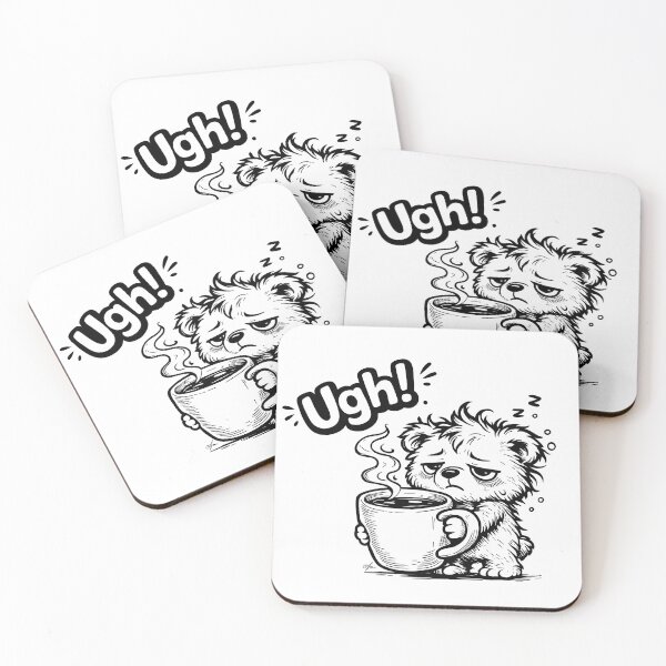Item preview, Ugh! Morning Bear With The Cup Of Coffee designed and sold by TasiaZenzura.