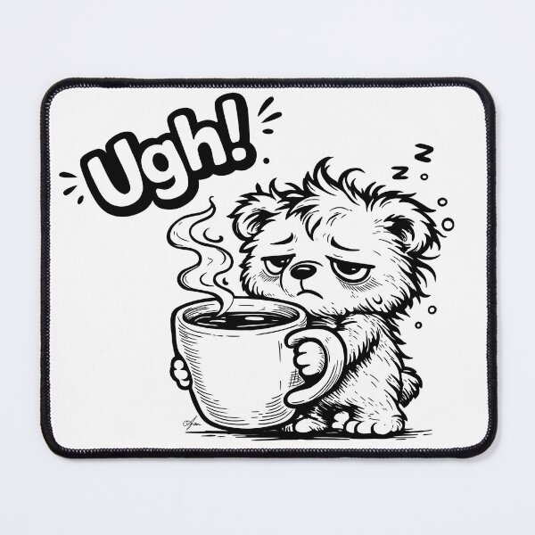 Item preview, Ugh! Morning Bear With The Cup Of Coffee designed and sold by TasiaZenzura.