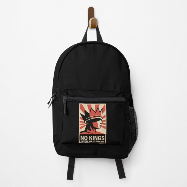 Item preview, No Kings Fight Oligarchy Retro Poster designed and sold by PROPera-design.