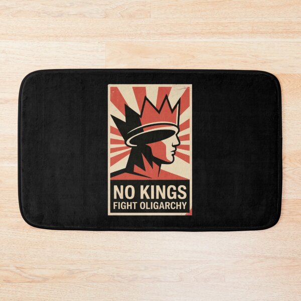 Item preview, No Kings Fight Oligarchy Retro Poster designed and sold by PROPera-design.