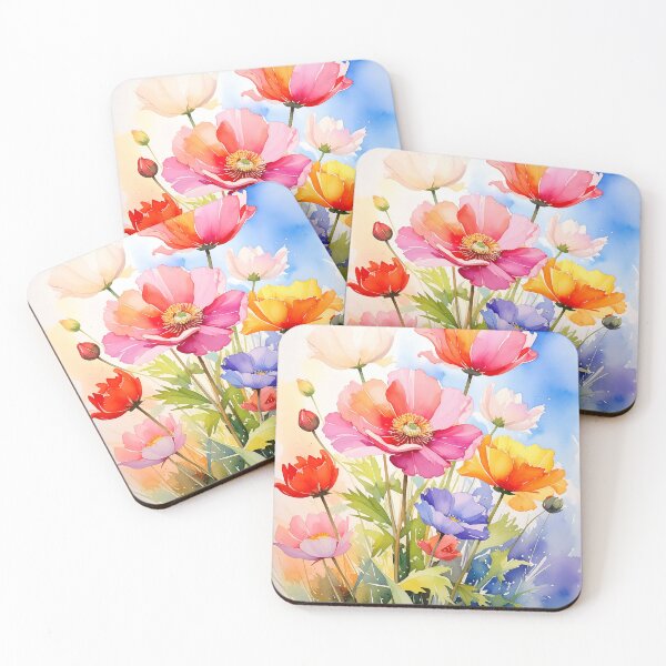 Item preview, Bright Watercolor Wildflowers Colorful Floral Painting designed and sold by DaffodilDreamer.