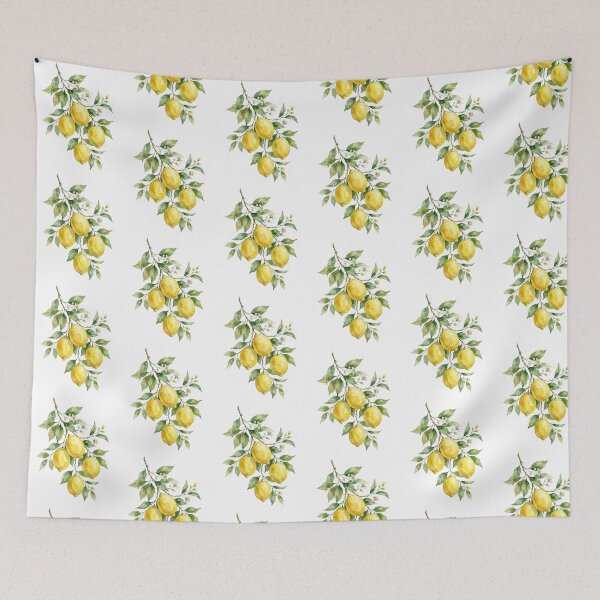 Item preview, hand painted yellow lemon - Watercolor Lemons on Branch designed and sold by SOUFIANE1991.