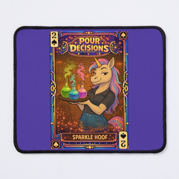 Item preview, Sparkle Hoof – Spades 2 | Pour Decisions Character Card designed and sold by A Sinister Sly.