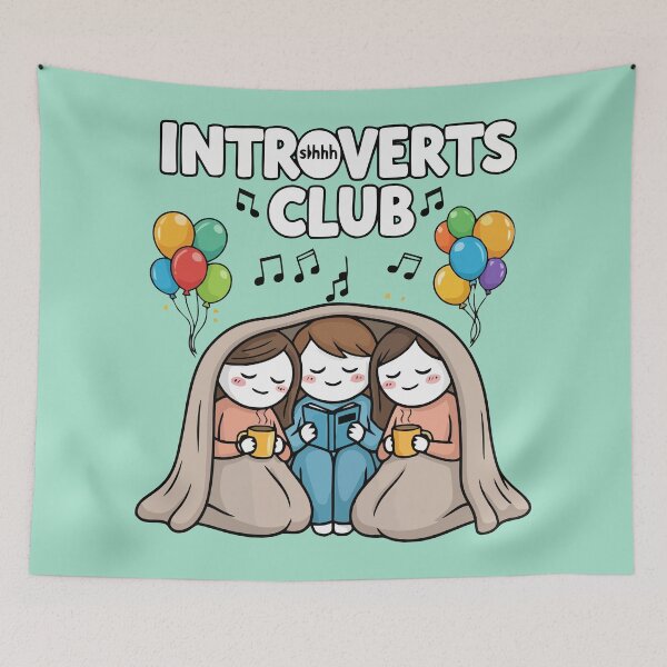 Item preview, Introverts Club designed and sold by Amir Faysal.