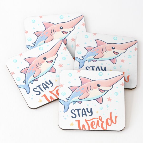 Item preview, Stay Weird Cute Shark Kawaii Ocean Animal designed and sold by ExeYeid.