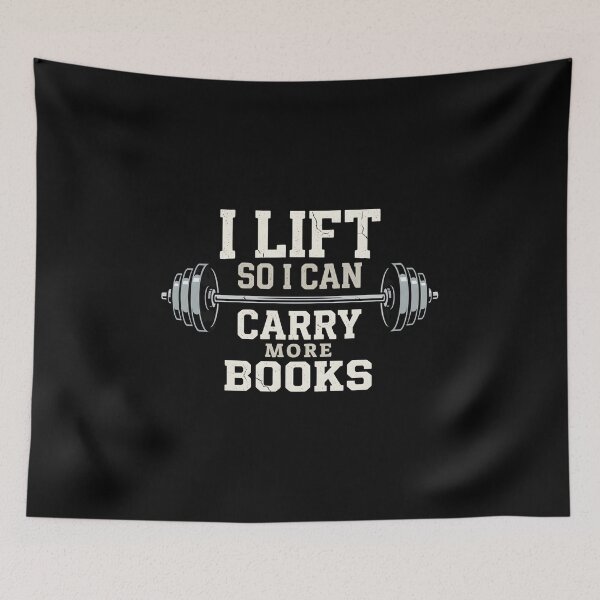 Item preview, I Lift So I Can Carry More Books designed and sold by LunaMagicStudio.