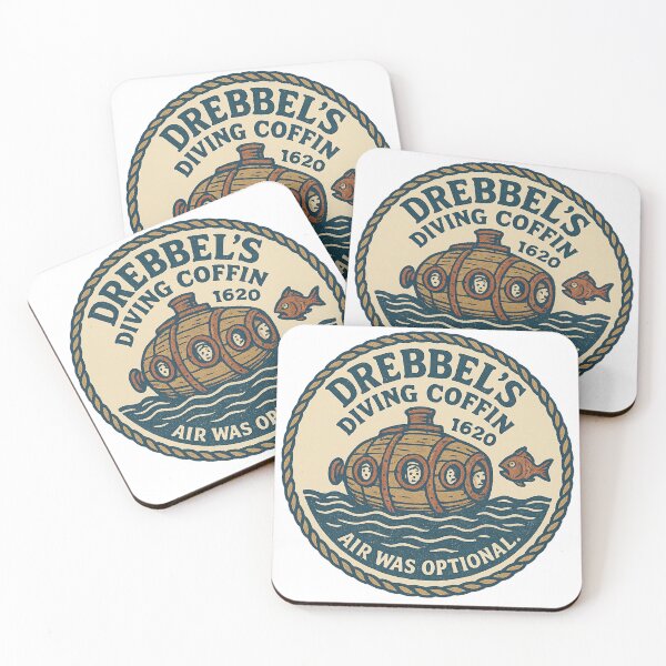 Item preview, Drebbel's Diving Coffin 1620 Vintage Logo designed and sold by HistoriQuips.