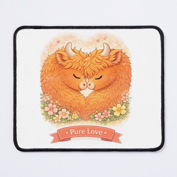Item preview, Pure Love – Highland Cow designed and sold by Creative and Humorous Arts.