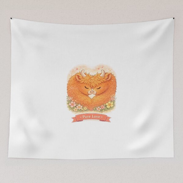 Item preview, Pure Love – Highland Cow designed and sold by Creative and Humorous Arts.