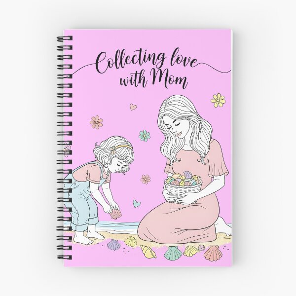 Item preview, Collecting Love with Mom – Mother and Daughter Gathering Seashells designed and sold by Sea Gem.
