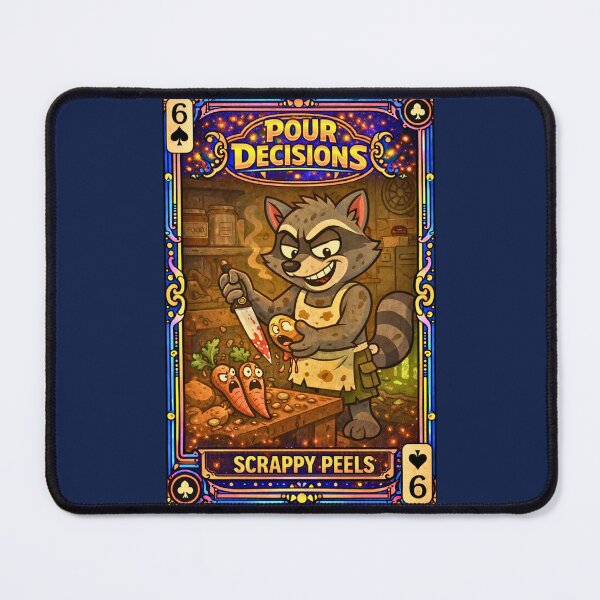 Item preview, Scrappy Peels – Spades 6 | Pour Decisions Character Card designed and sold by A Sinister Sly.