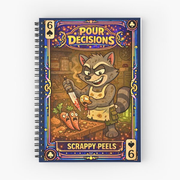 Item preview, Scrappy Peels – Spades 6 | Pour Decisions Character Card designed and sold by A Sinister Sly.