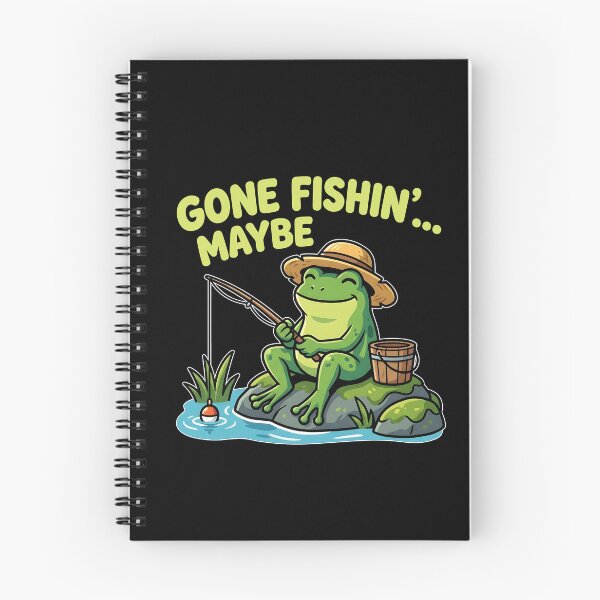 Item preview, Funny Fishing Frog – Gone Fishin’ Meme Design designed and sold by timizar.