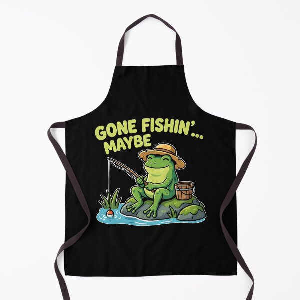 Item preview, Funny Fishing Frog – Gone Fishin’ Meme Design designed and sold by timizar.