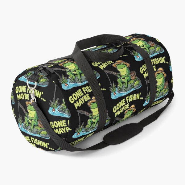 Item preview, Funny Fishing Frog – Gone Fishin’ Meme Design designed and sold by timizar.