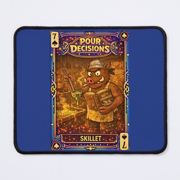 Item preview, Skillet – Spades 7 | Pour Decisions Character Card designed and sold by A Sinister Sly.