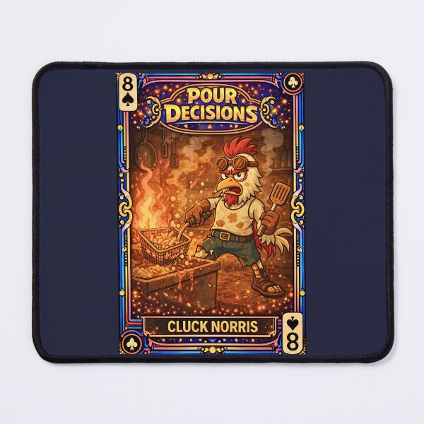 Item preview, Cluck Norris – Spades 8 | Pour Decisions Character Card designed and sold by A Sinister Sly.