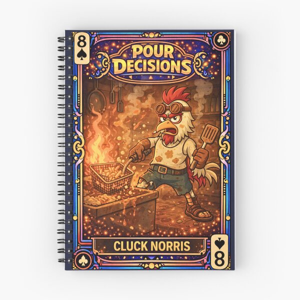 Item preview, Cluck Norris – Spades 8 | Pour Decisions Character Card designed and sold by A Sinister Sly.