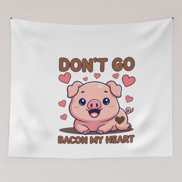 Item preview, Bacon My Heart Cute Pig Valentine designed and sold by TshirtsOnline-.