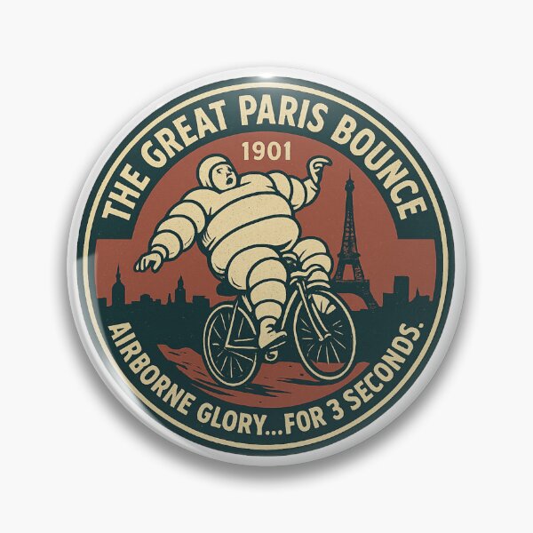 Item preview, The Great Paris Bounce 1901 Vintage Logo designed and sold by HistoriQuips.