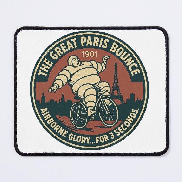 Item preview, The Great Paris Bounce 1901 Vintage Logo designed and sold by HistoriQuips.
