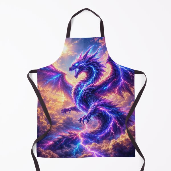 Item preview, Electric Dragon in Thunderstorm – Epic Lightning Dragon Fantasy Artwork designed and sold by DrakariArt.