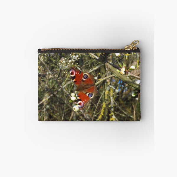 Item preview, Peacock Butterfly On Blackthorn Flowers designed and sold by wiggyofipswich.