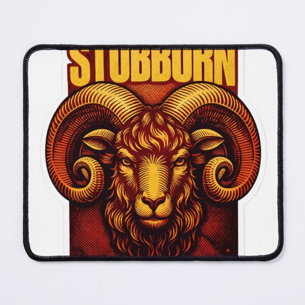 Item preview, Aries Energy: The Stubborn Ram Vintage Illustration designed and sold by RickyStick.