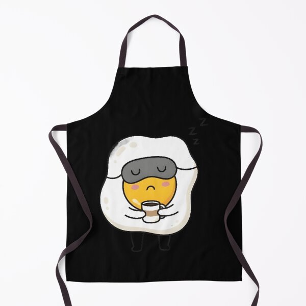 Item preview, Adorable Lazy Sleepy Fried Egg with Coffee Morning Ritual designed and sold by Trendora90.