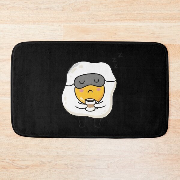 Item preview, Adorable Lazy Sleepy Fried Egg with Coffee Morning Ritual designed and sold by Trendora90.