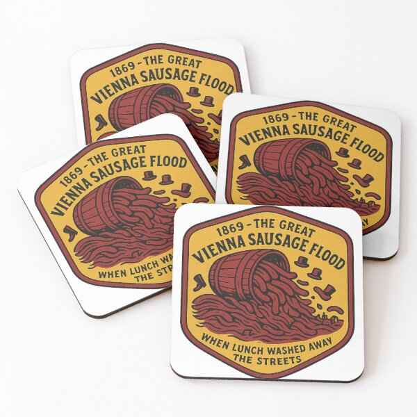 Item preview, 1869 The Great Vienna Sausage Flood Vintage Logo designed and sold by HistoriQuips.