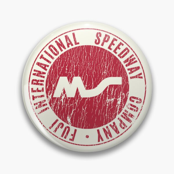 Item preview, Fuji International Speedway emblem 1960's -70's - aged, worn, red print. designed and sold by retropetrol.